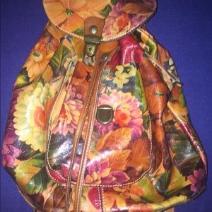 Patricia Nash Leather drawstring Handbag/Backpack